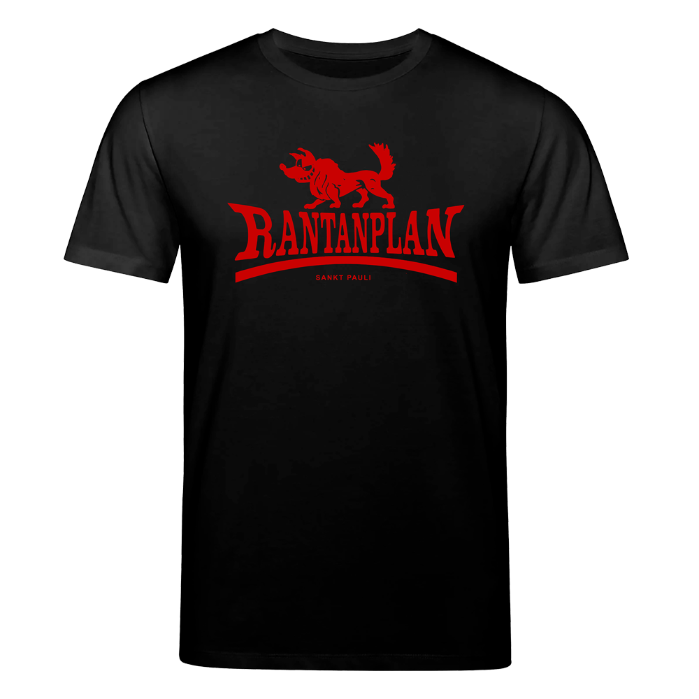 RANTANPLAN 'Lion' T-Shirt schwarz